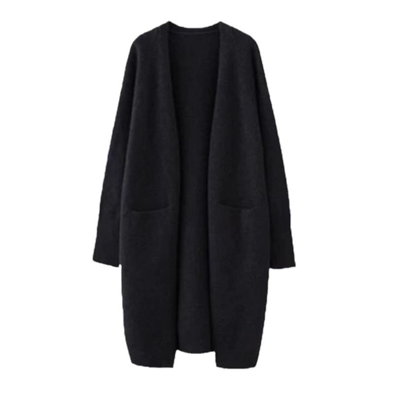 Manteau en tricot oversize pour femmes avec poches et coupe décontractée Chic & Stil