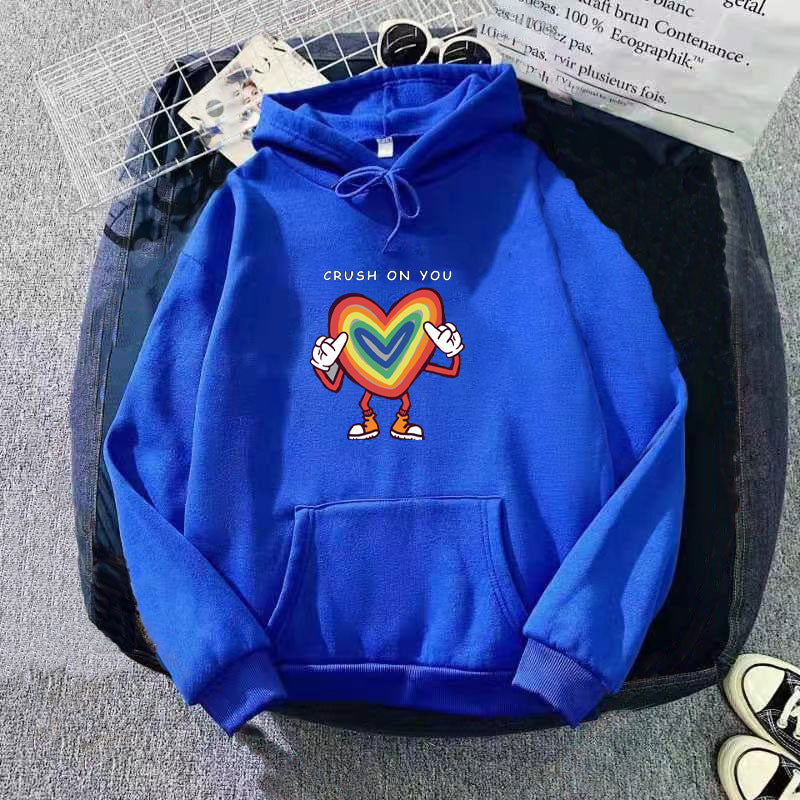 Women's hoodie with colorful heart design Chic & Stil