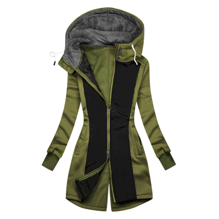 Women's sporty windbreaker jacket with high collar and warm inner lining Lune London