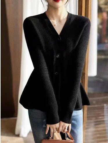 Cardigan femme avec coupe flatteuse et texture en fine côte Chic & Stil