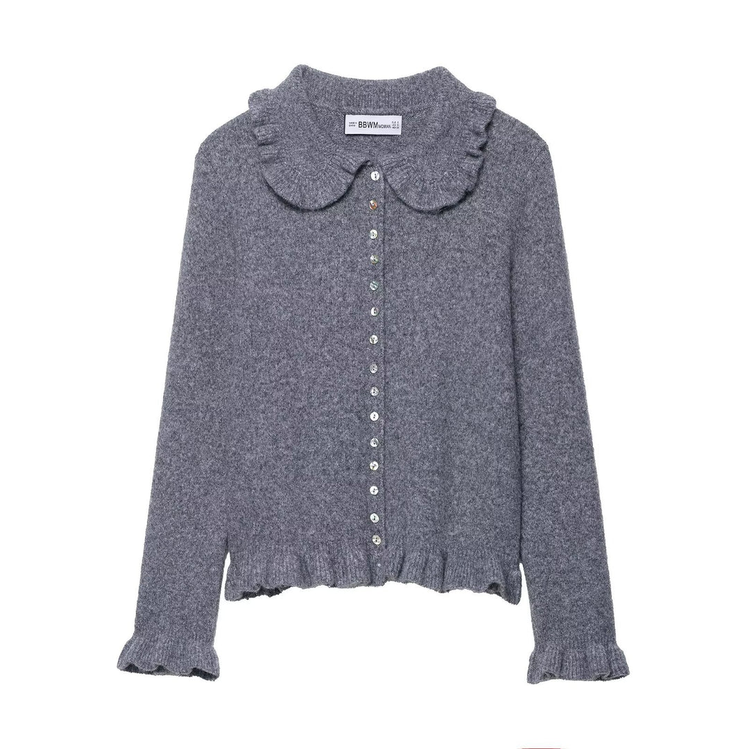 Cardigan féminin espiègle avec volants Chic & Stil