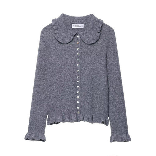 Cardigan féminin espiègle avec volants Chic & Stil