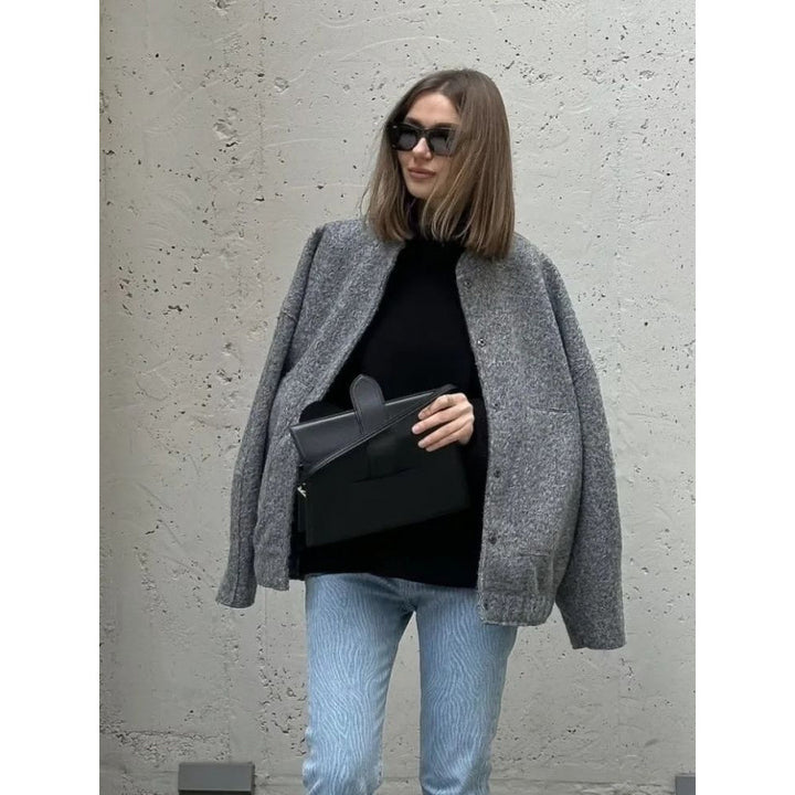 Cool oversized wool blend jacket Women Amarae