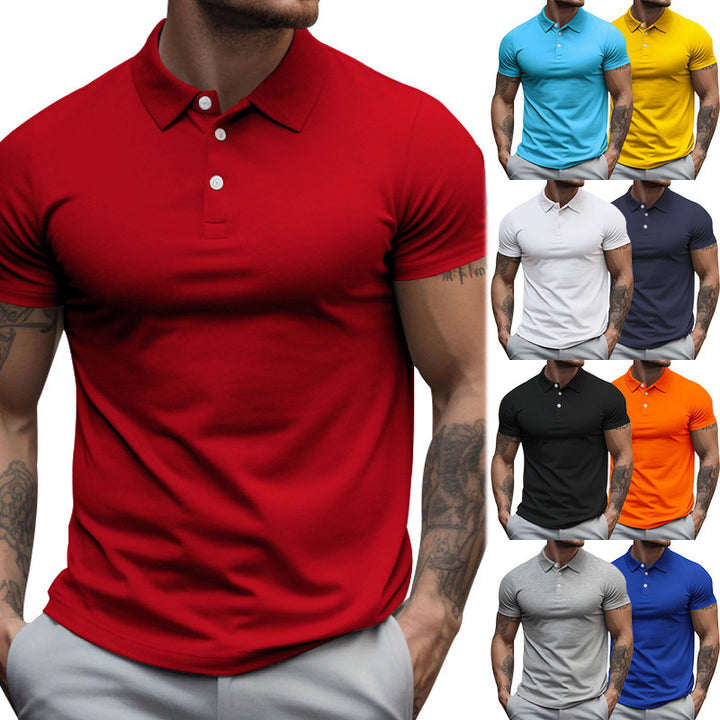 Short sleeve polo shirt for men in breathable cotton blend with moisture regulation technology Lune London