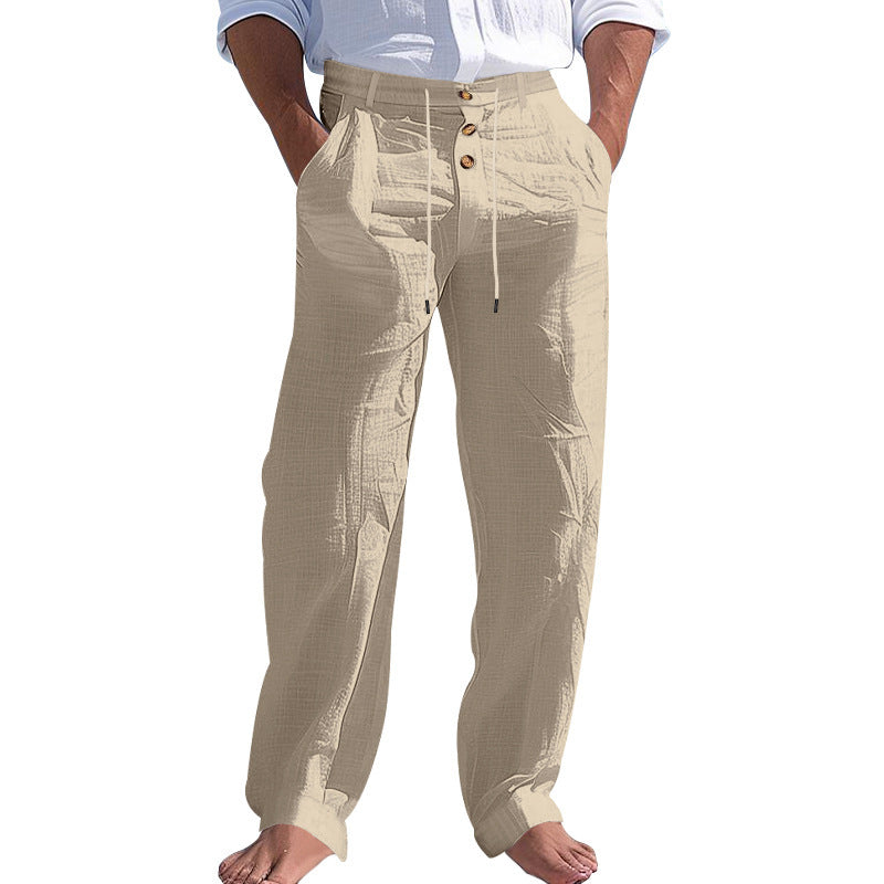 Casual beach pants for men with adjustable waist and practical pockets Lune London