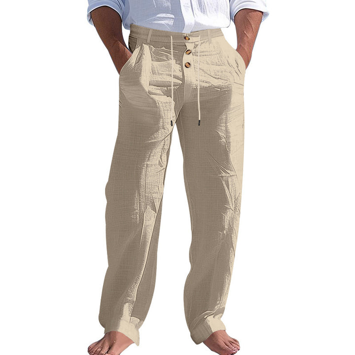 Casual beach pants for men with adjustable waist and practical pockets Lune London