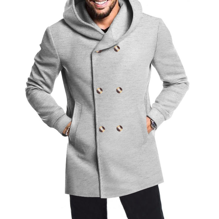 Men's trendy coat with flared cut and hood Lune London