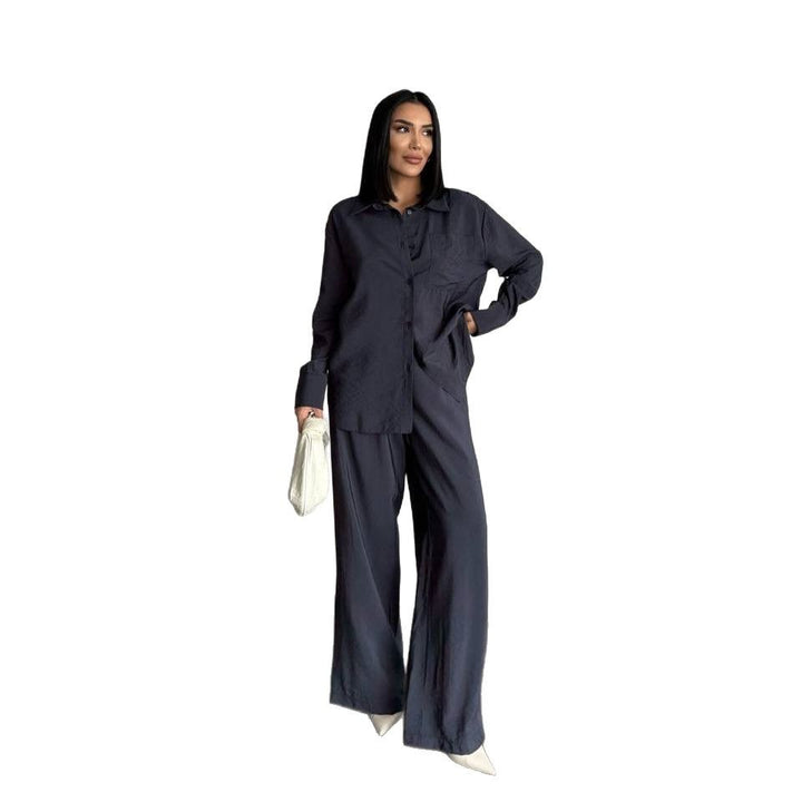 Silk long sleeve blouse for women with a fine texture Lune London