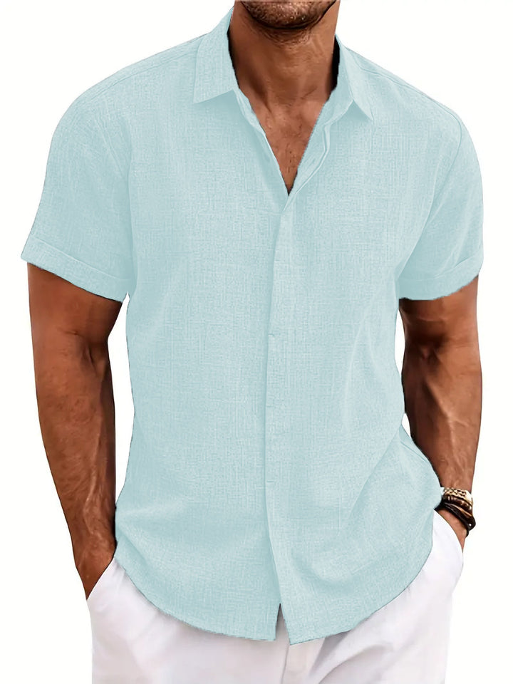 Structured short sleeve shirt for men with buttons Amarae