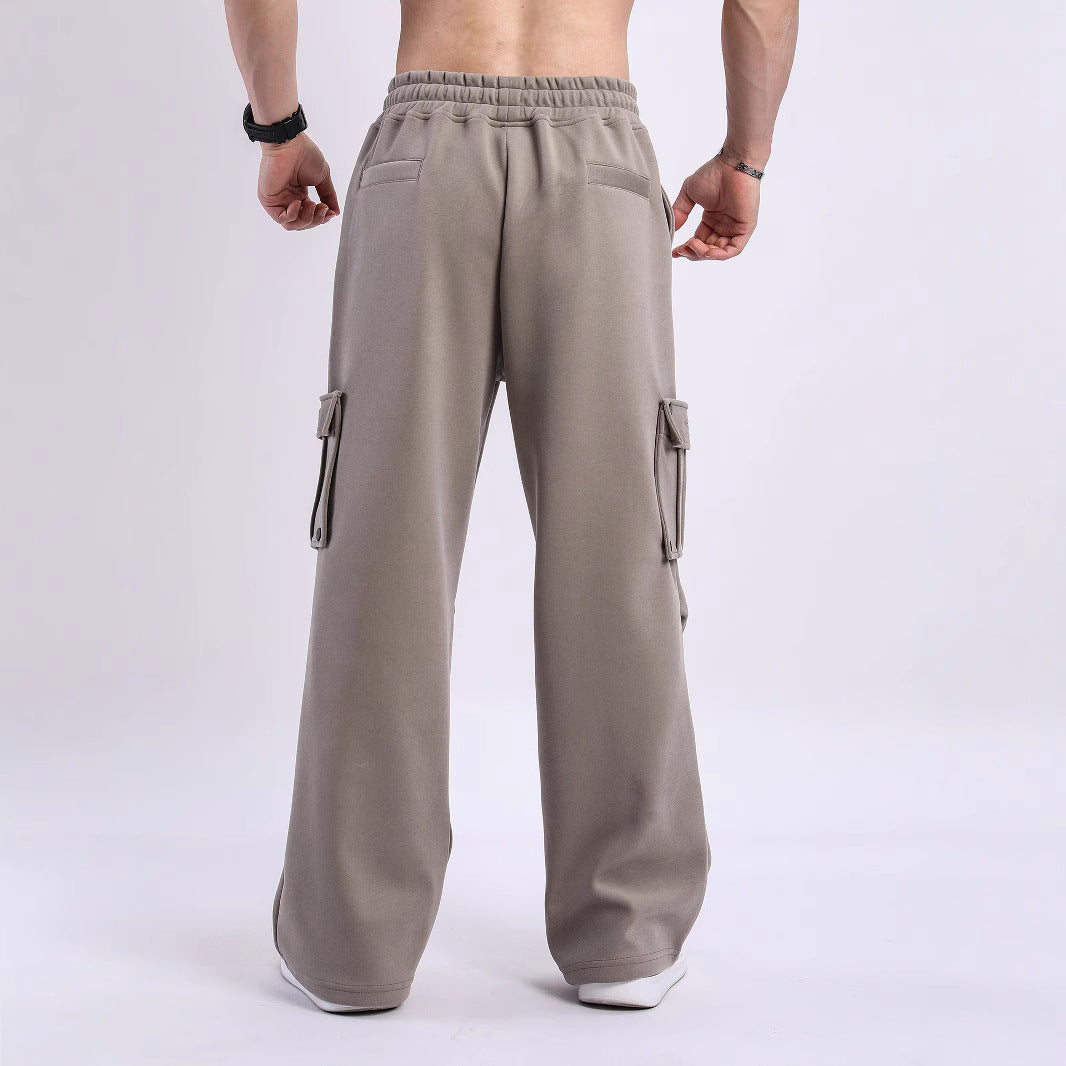 Cargo jogger pants for men with side pockets and elastic waistband Lune London