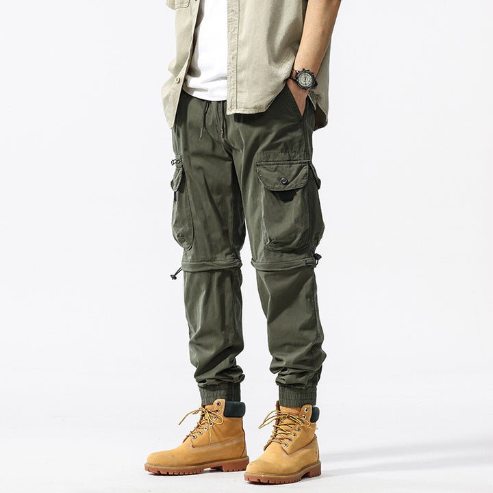 Functional cargo pants for men with adjustable waist and multi-use pockets Lune London