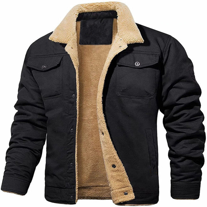 Men's Insulated Utility Jacket with Teddy Lining Chic Und Stil