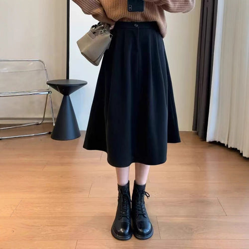 Jupe midi élégante pour femmes avec des plis subtils Chic & Stil