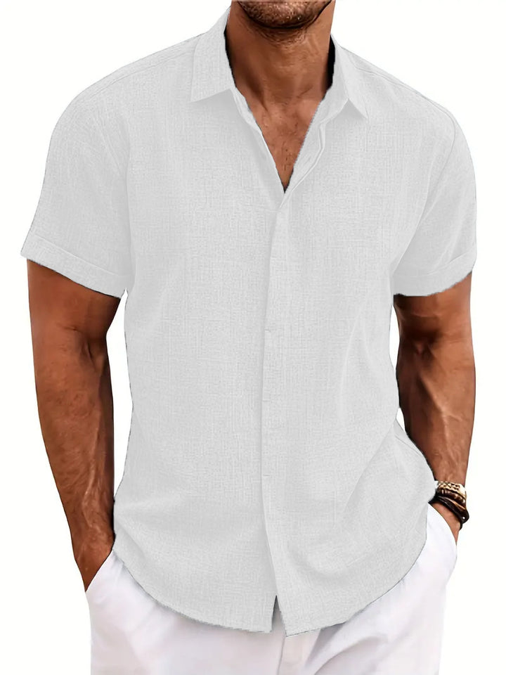 Structured short sleeve shirt for men with buttons Amarae