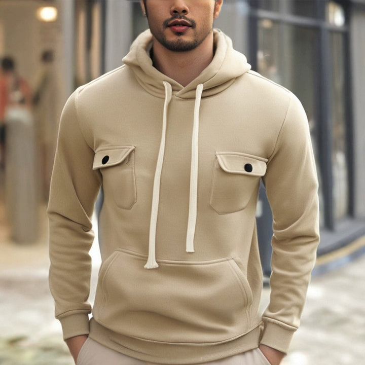 Men's hoodie with practical pockets and modern design Lune London
