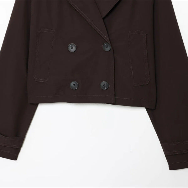 Double-breasted short jacket for women Lune London