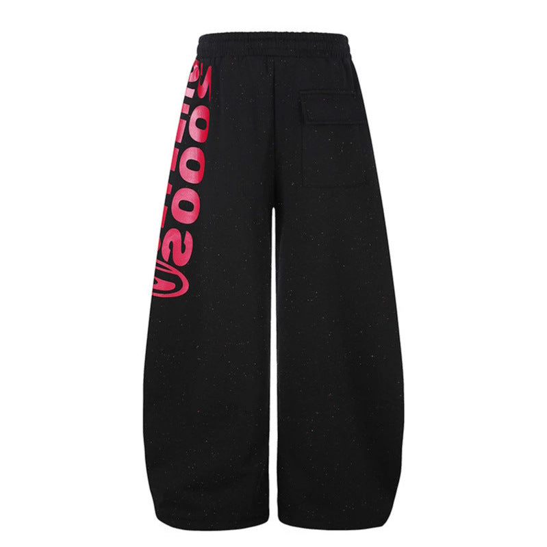 Women's Wide Culotte Sweatpants made of French Terry with high comfort waistband, drawstring, and adjustable hem.