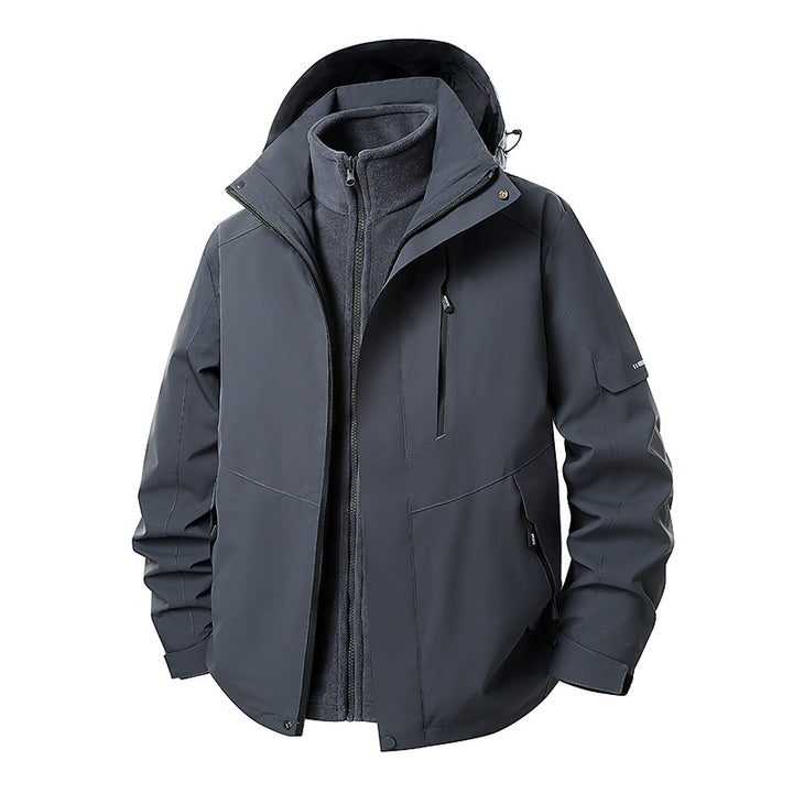 Women's double-layer softshell parka with removable fleece inner jacket Amarae