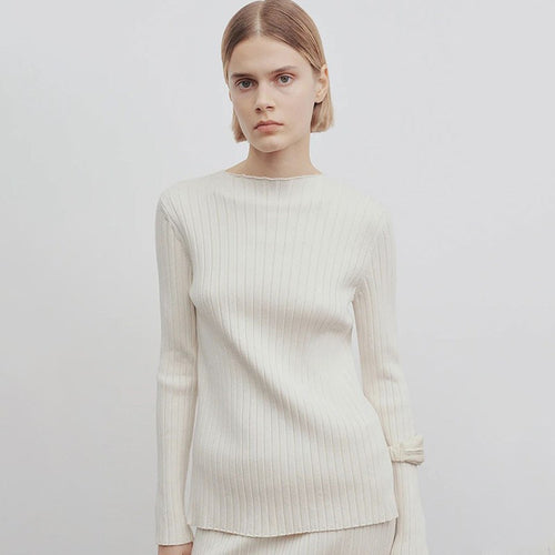 Pull fin en maille pour femmes Chic & Stil