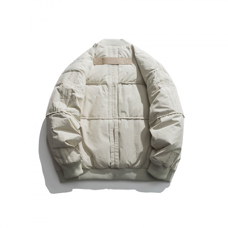 Unisex Boxy padded bomber jacket with ribbed cuffs and boxy silhouette Amarae