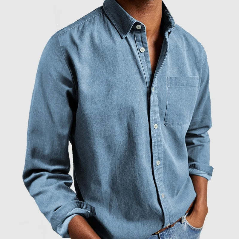 Casual shirt for men in lightweight cotton fabric Amarae