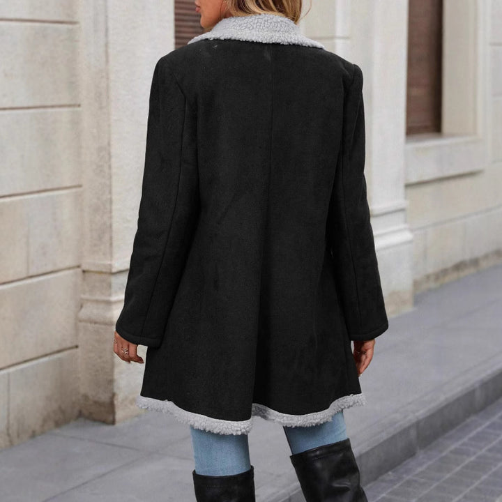 Oversized fashion jacket for women with teddy lining and double-breasted Lune London