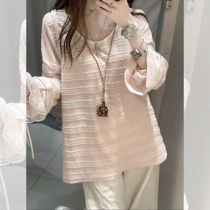 Women's casual long sleeve shirt with elegant layered look Chic & Stil