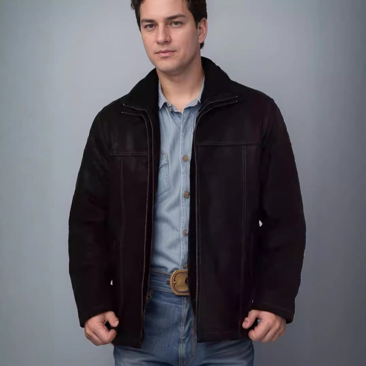 High-quality leather jacket for men with versatile style Lune London