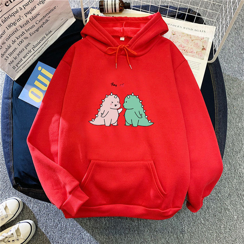 Women’s hoodie with playful dinosaur motif Chic & Stil