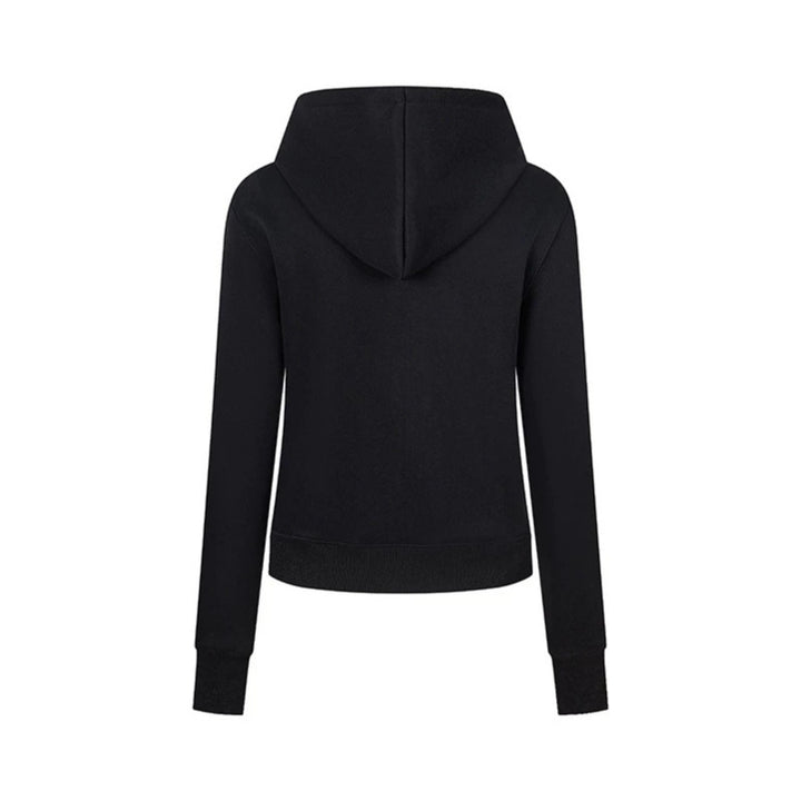 Women's hooded sweatshirt jacket with decorative military braid trim and decorative buttons Amarae