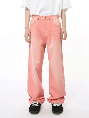 High-waisted wide-leg women's jeans with modern color gradient Amarae