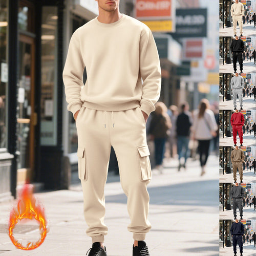 Men's casual sweatshirt and cargo jogger combination Amarae