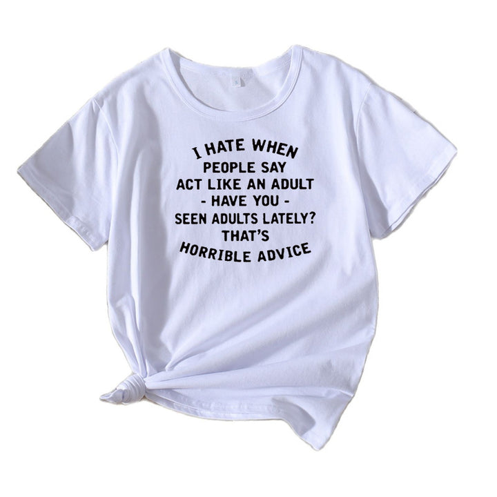 Ladies Graphic Statement T-shirt Lune London