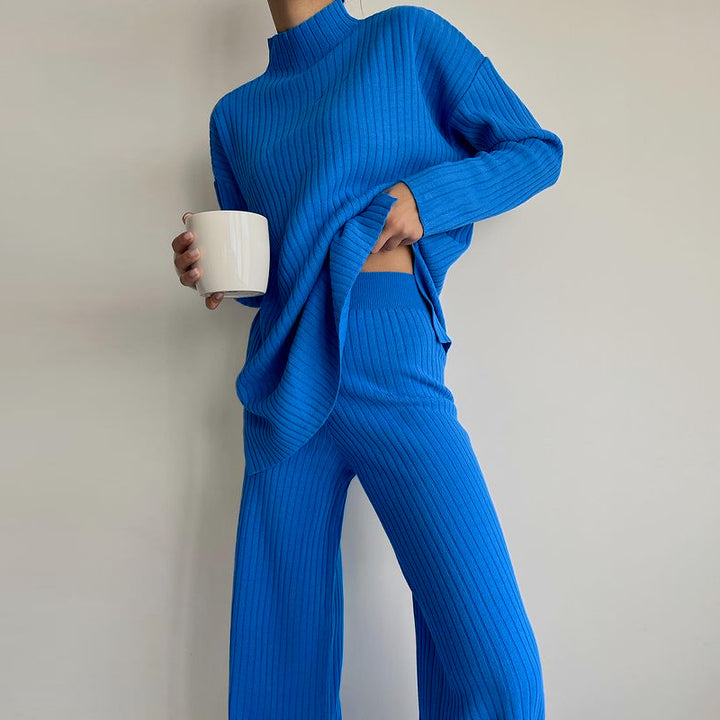 Women Fashion Oversized Ribbed Design Sweater Lune London
