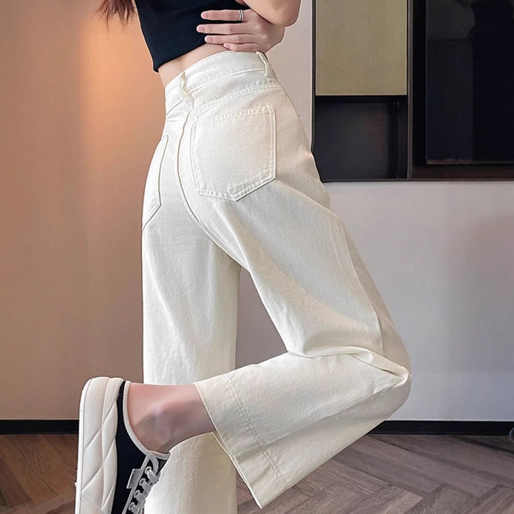 Jean large taille haute pour femme Chic & Stil
