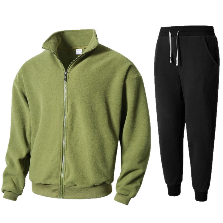 Lune London Men's Polar Fleece Loungewear with High Collar