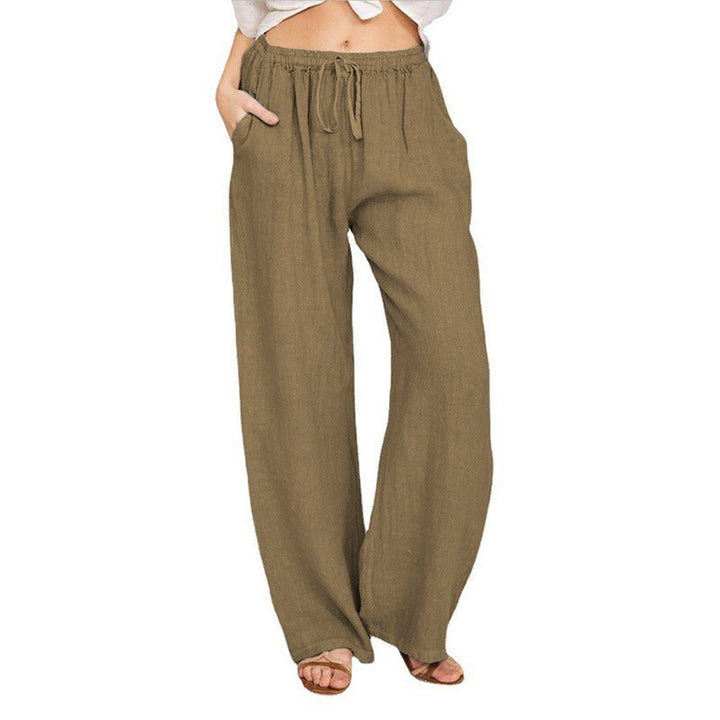 Wide linen trousers for ladies Lune London