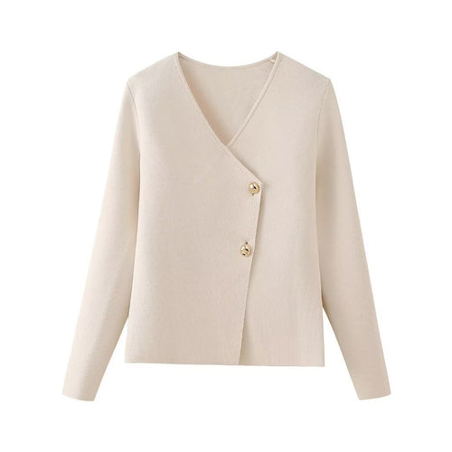 Elegant women's wrap jacket with chic button details and style