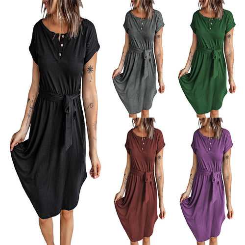 Amarae A-line Button Dress for Women