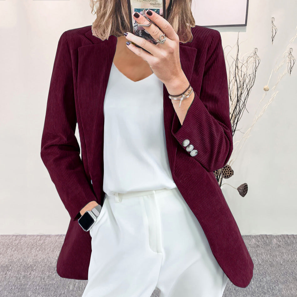 Veste à rayures à la mode pour femmes avec coupe slim Chic & Stil