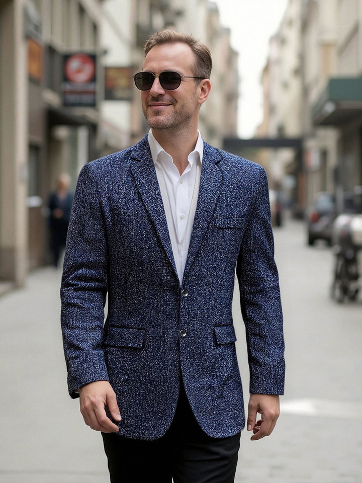 Elegant blazer for men in textured fabric Lune London