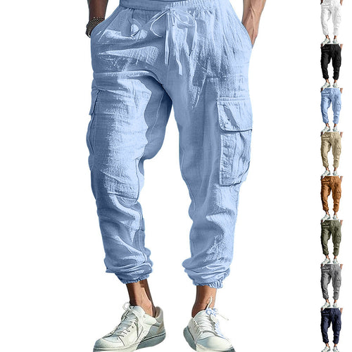 Men's cargo pants with elastic waistband and versatile pockets Amarae