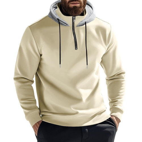 Men's hoodie with modern zipper and stylish cut Amarae
