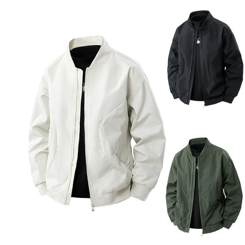 Lightweight bomber jacket for men with functional pockets Amarae