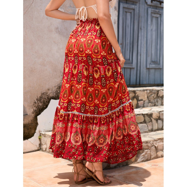 Lune London Boho Maxi Dress for Women with Ruffle Design