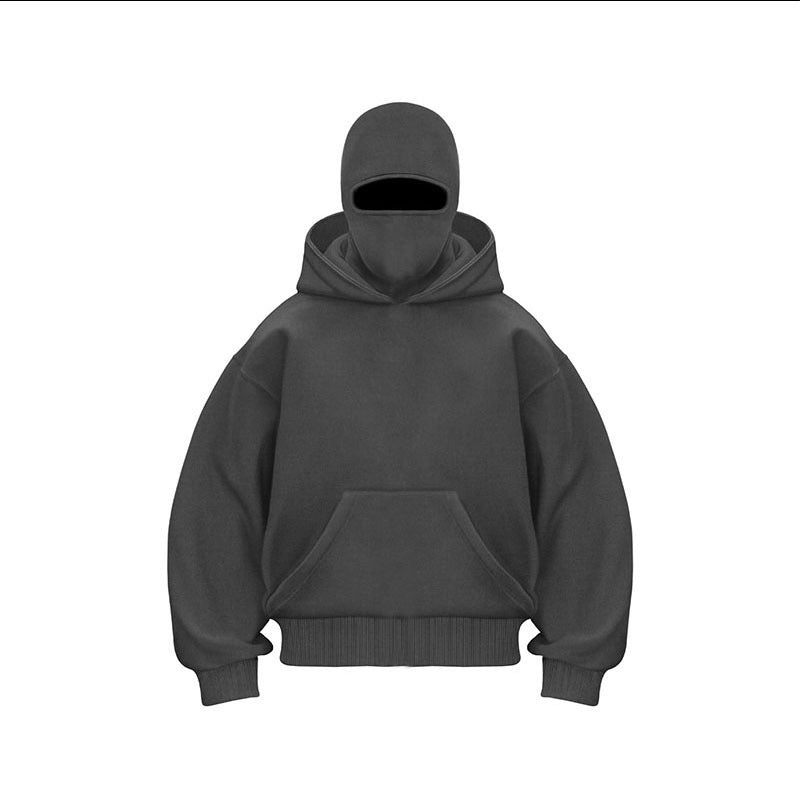 Oversized hoodie for women with integrated face protection Lune London