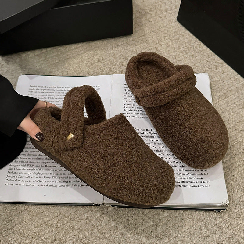 Women's Quilted Teddy Slippers with Fold and Padded Comfort Footbed Amarae