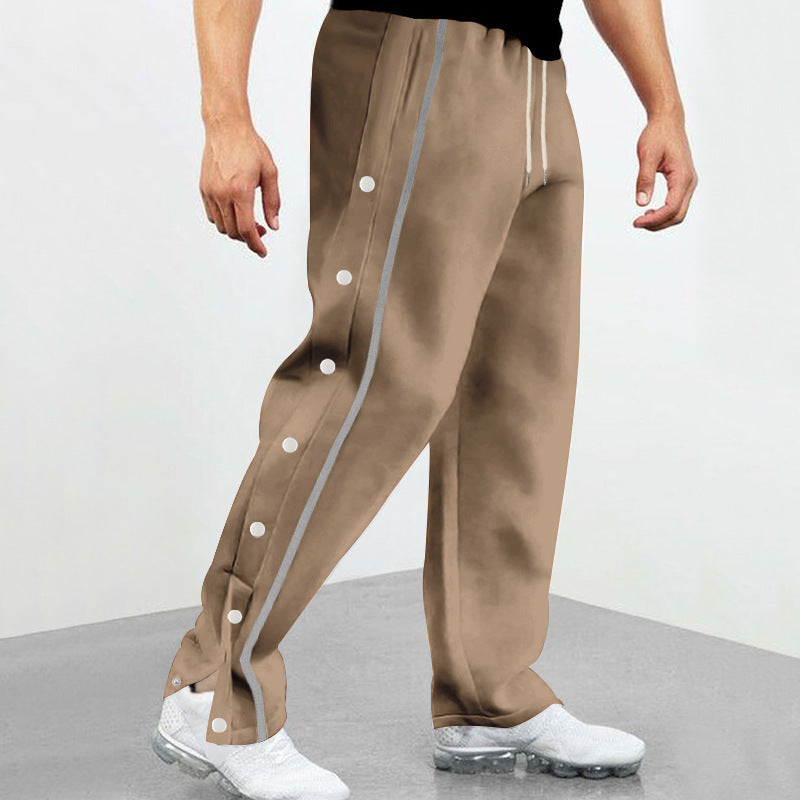Comfortable men's sports pants with buttons Lune London