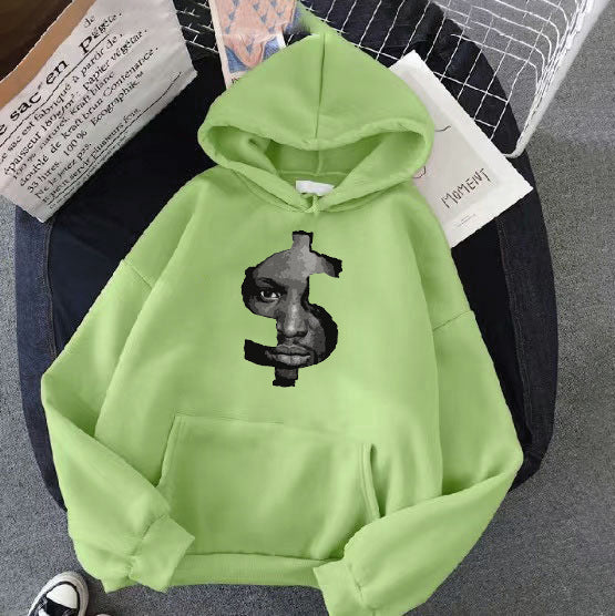 Women's hoodie with striking graphic print Chic & Stil