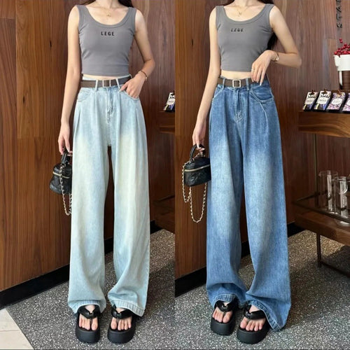 Jean large pour femmes à taille haute Chic & Stil